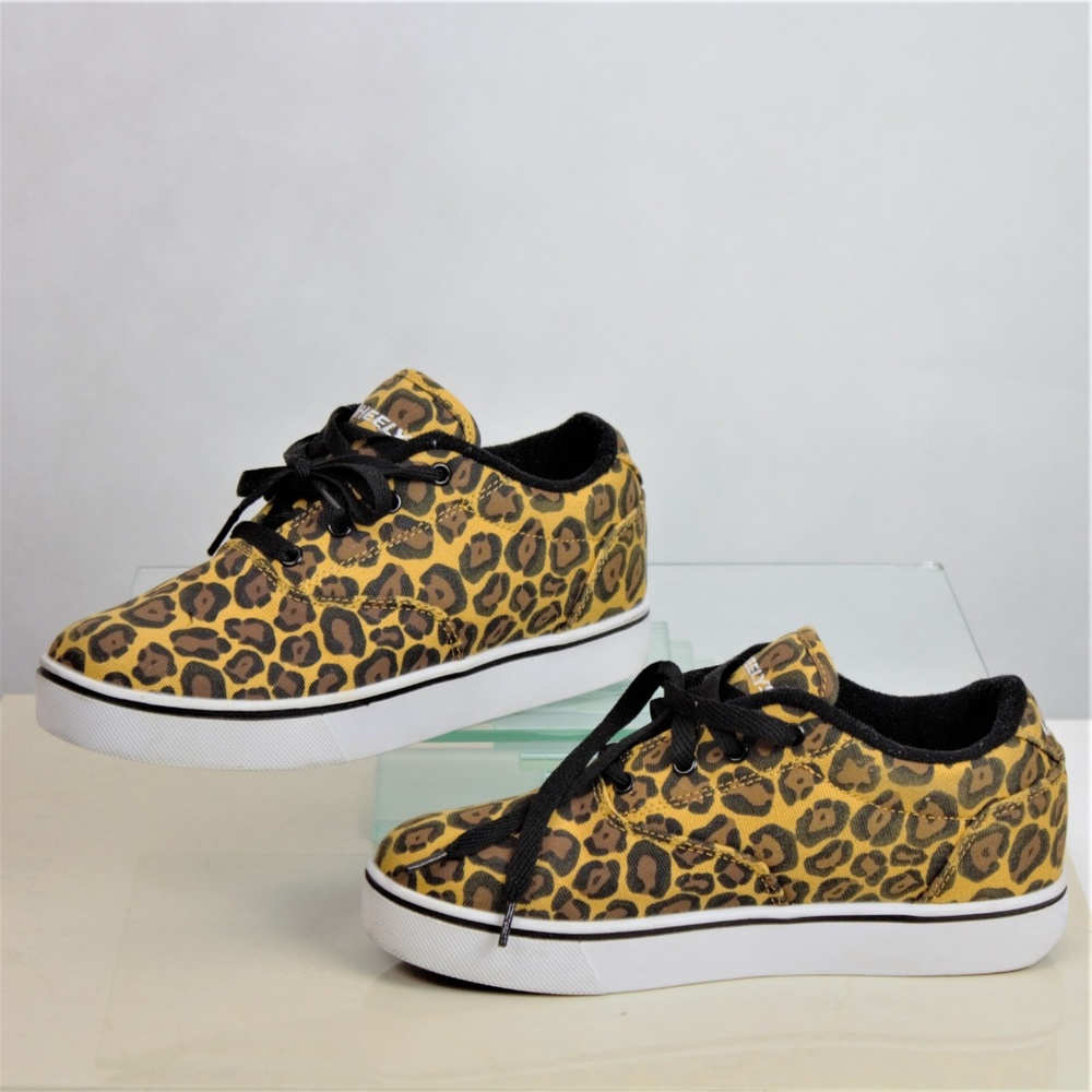 Wheelys Yth 6 / Wo's 7 Skate Shoes Leopard Print